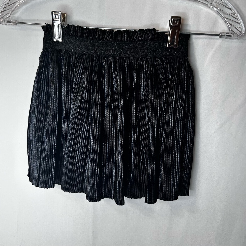 Wonder Nation Black Mini Skirt Shimmer Girls Size XS 4-5
